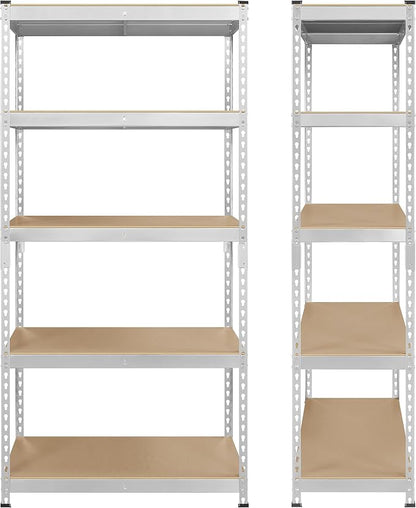 Topeakmart 5-Tier Utility Shelves, Metal Storage Shelves Garage Shelving Unit - Image 6