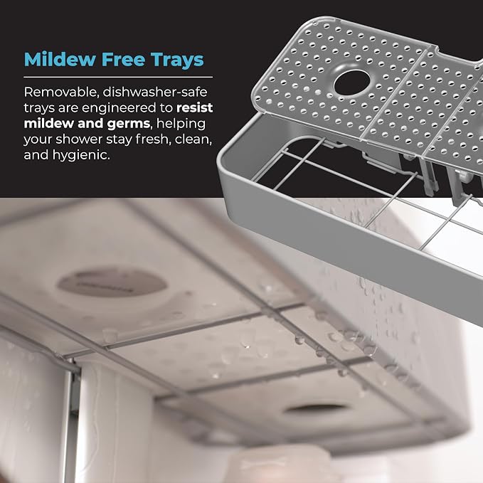 Rust Resistant Hygienic Shower Caddy – Hanging Bathroom Organizer - Image 7