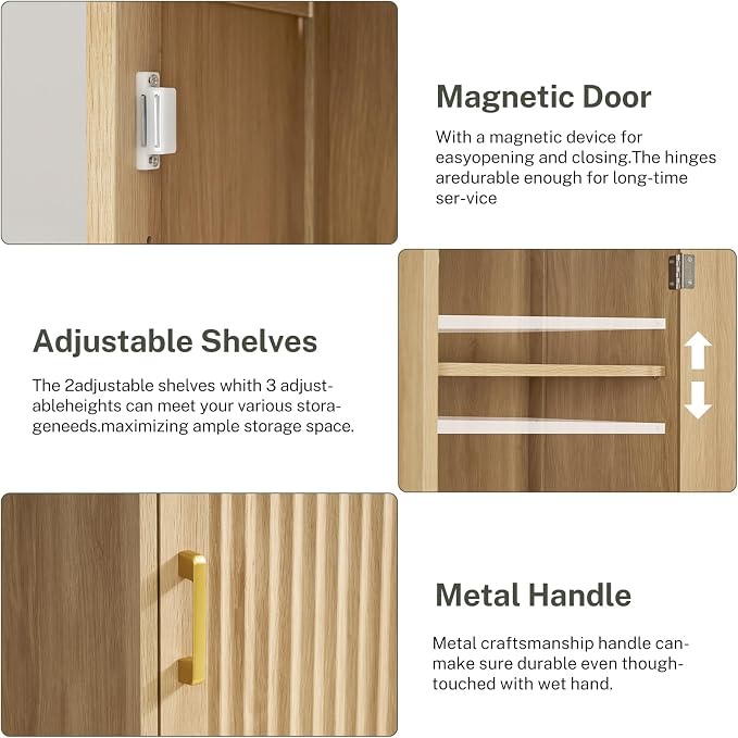 Iwell Tall Narrow Storage Cabinet - Image 6