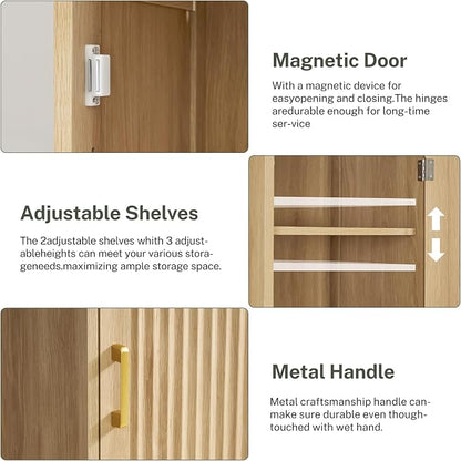 Iwell Tall Narrow Storage Cabinet - Image 6