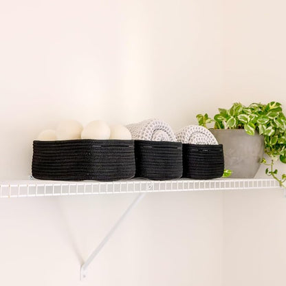 NaturalCozy 11.8"x8"x4.5” Rectangle Storage Baskets - Image 7