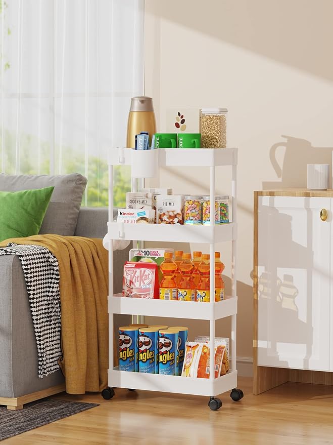 LEHOM Slim Rolling Storage Cart - Image 4