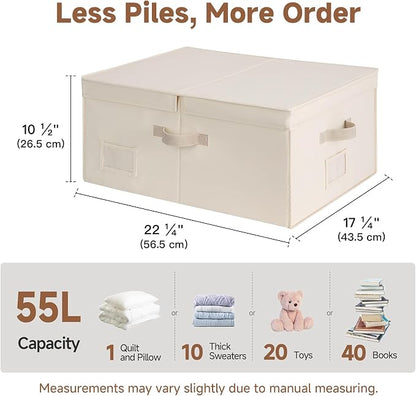 StorageWorks 55L Extra Large Fabric Storage Bins - Image 6