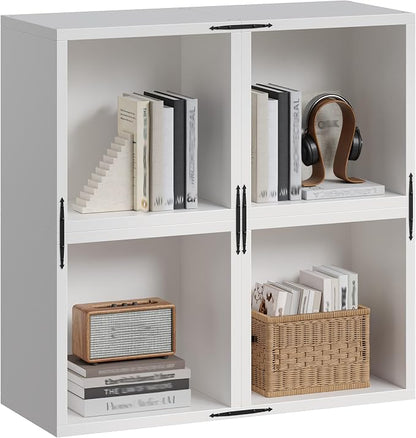 Homkdom 4 Cube Storage Organizer, DIY Book Shelf by ElevateYourHome%EF%BC%8CEnhanceEver