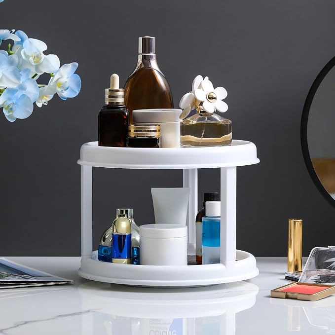 2 Tier 10" Turntable Lazy Susan Spice Organizer - Image 6