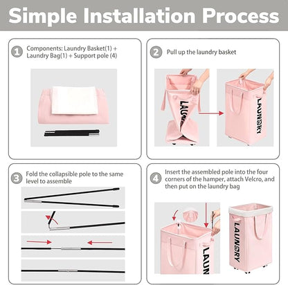 Goodpick Pink Laundry Basket - Image 2