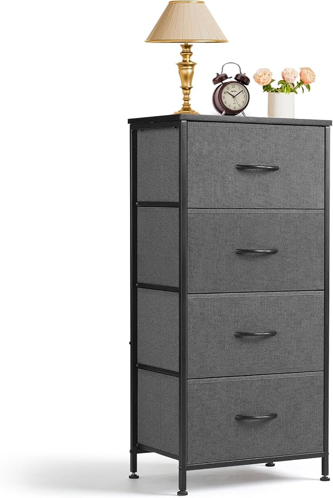 4 Drawers Dresser for Bedroom Fabric Storage Tower by SageNest