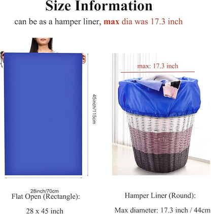 OTraki 2Pack Laundry Bag 28x45 inch Drawstring Laundry Basket Hamper Line Bag - Image 7