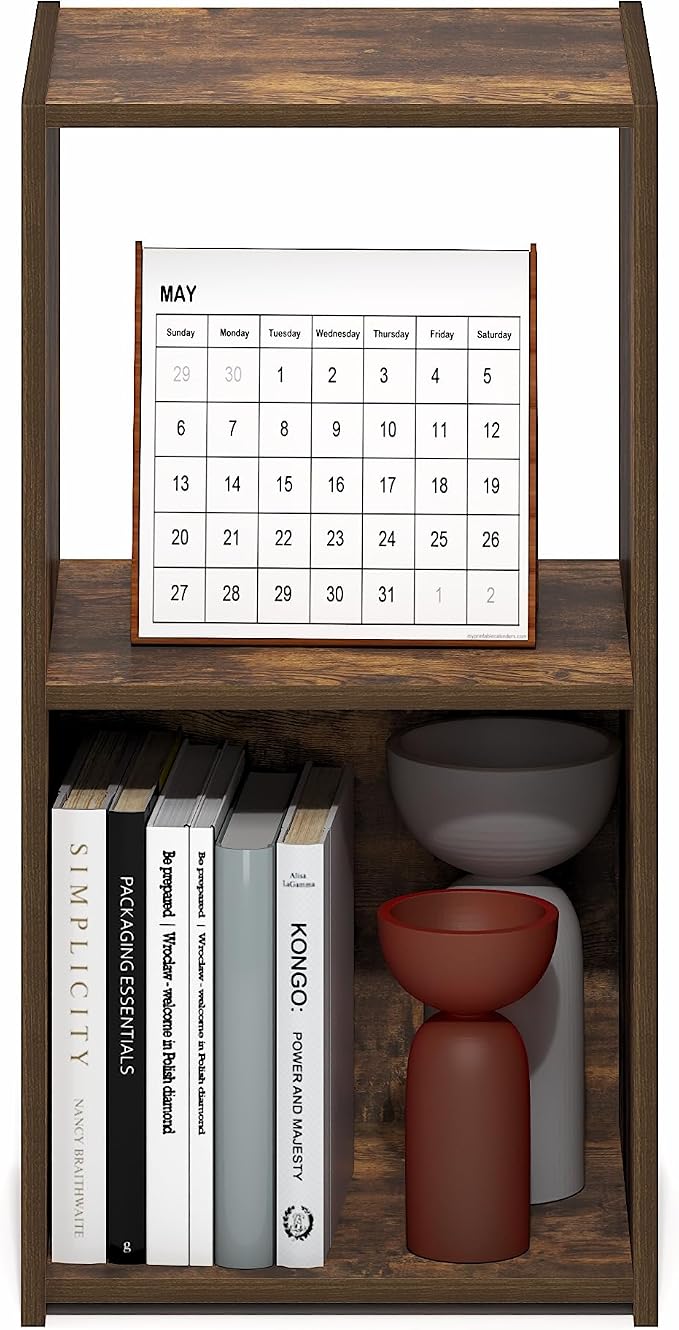 Furinno PELLI Book Shelf, 2-Cube Bookshelf - Image 5