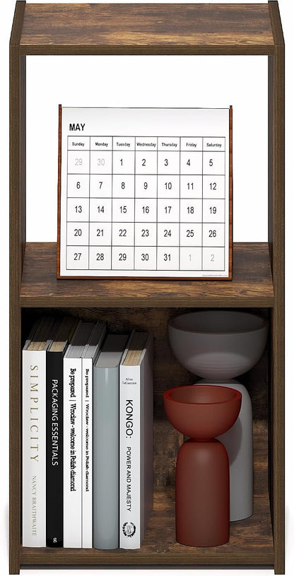 Furinno PELLI Book Shelf, 2-Cube Bookshelf - Image 5