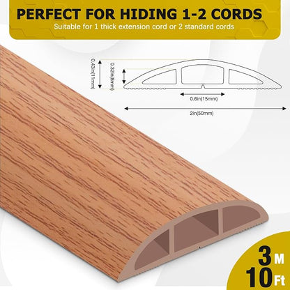 Floor Cord Cover 10FT Cord Covers - Image 2