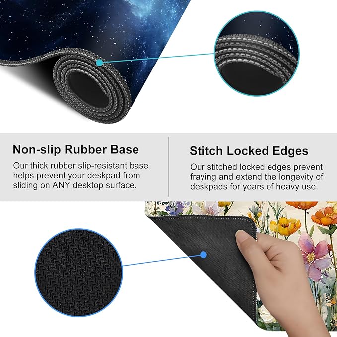 Galaxy Mouse Pad – Large Extended Desk Mat 35.43 x 15.75 in – Deep Space Nebula - Image 5