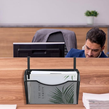 Tenceur 3 Pcs Mesh Letter Wall File Folder Cubicle File Holder Hanging Wall - Image 6