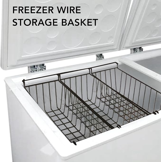 2PCS Freezer Organizer Bins, Steel Wire Freezer Basket - Image 3