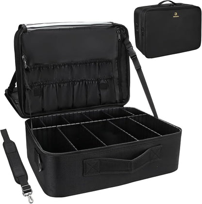 Relavel Large Makeup Organizer Profession Makeup Bag Extra Large Makeup Case by Relavel