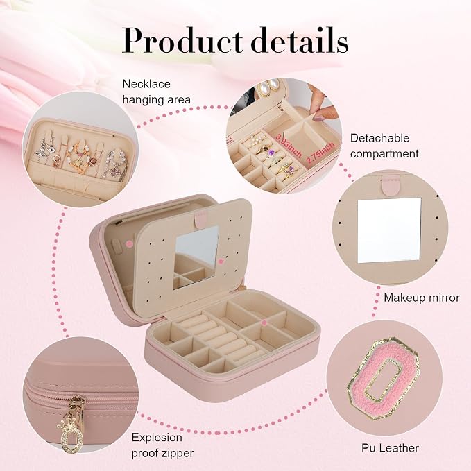 TopPerfekt Travel Jewelry Case Travel Jewelry Box - Image 3