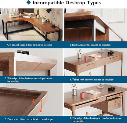 BONTEC Keyboard Tray Under Desk, Pull Out Keyboard & Mouse Tray - Image 6