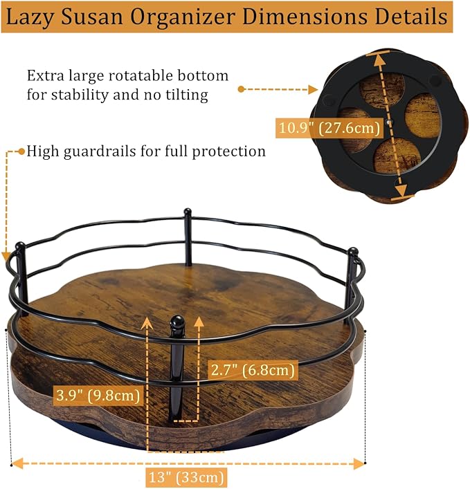 13" Lazy Susan Turntable Organizer - Image 5