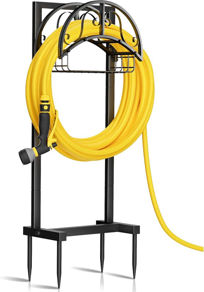 Garden Hose Holder Freestanding, Water Hose Holder Hose Hanger Heavy Duty Metal by Yalivon