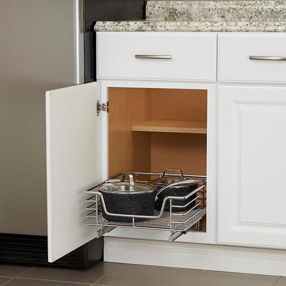 Household Essentials Chrome-Plated Steel Pull-Out Organizer - Image 2