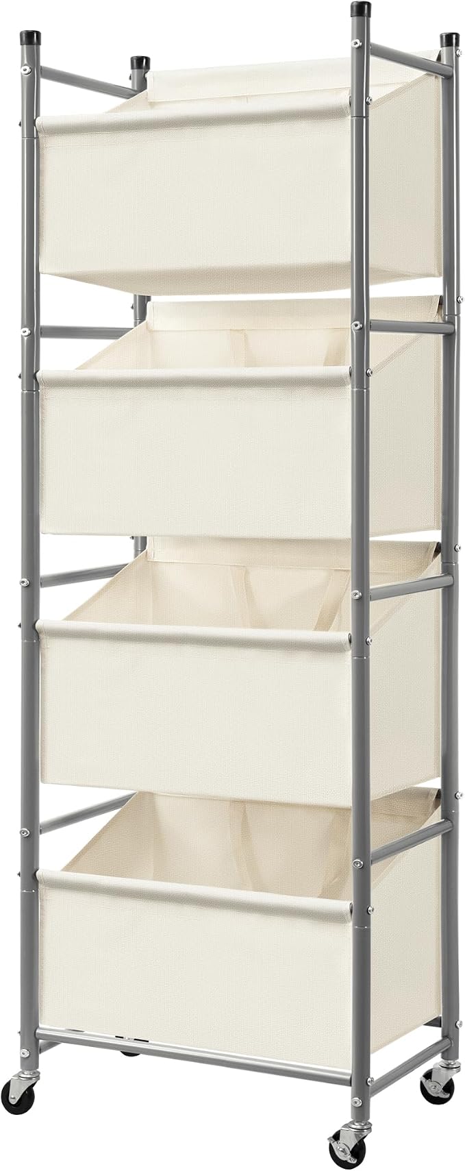 180L 4-Tier Rolling Laundry Hamper by Unknown