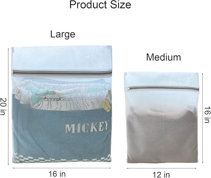 4 Pcs Mesh Laundry Bags for Delicates | Durable, Safe Wash Bags for Washing - Image 2