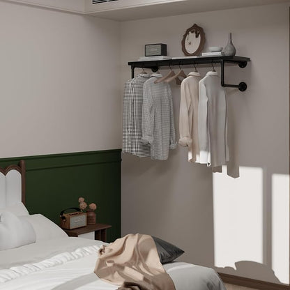 Clothes Rack 36in, Wall Mounted Garment Racks - Image 3