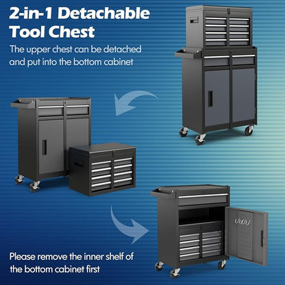 Goplus Tool Chest, 5-Drawer Rolling Cabinet - Image 4