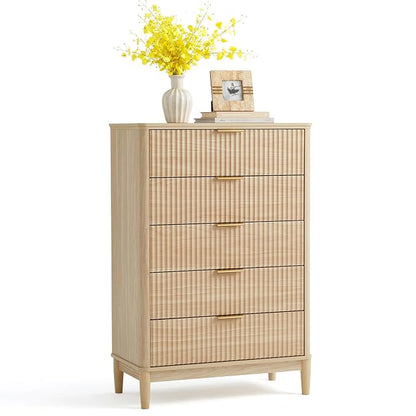 LINSY Fluted Dresser for Bedroom by Linsy