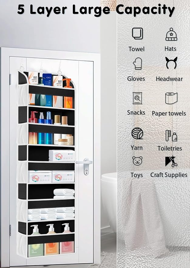2 Pack Over The Door Storage Organizer - Image 4