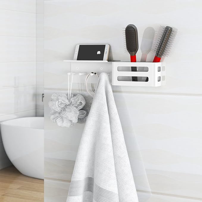 MKO Key Holder Wall Mount, Adhesive Key Hanger - Image 4