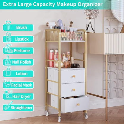 HapiRm Rolling Makeup Cart Organizer - Image 5