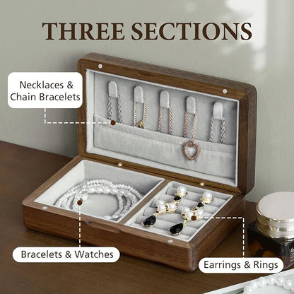 LadyRosian Wooden Small Jewelry Box - Image 3