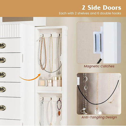 Giantex Standing Jewelry Cabinet - Image 7