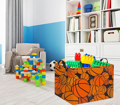 Rectangular Basketball Kids Storage Basket Gift & Baby Storage Bin Organizer - Image 3