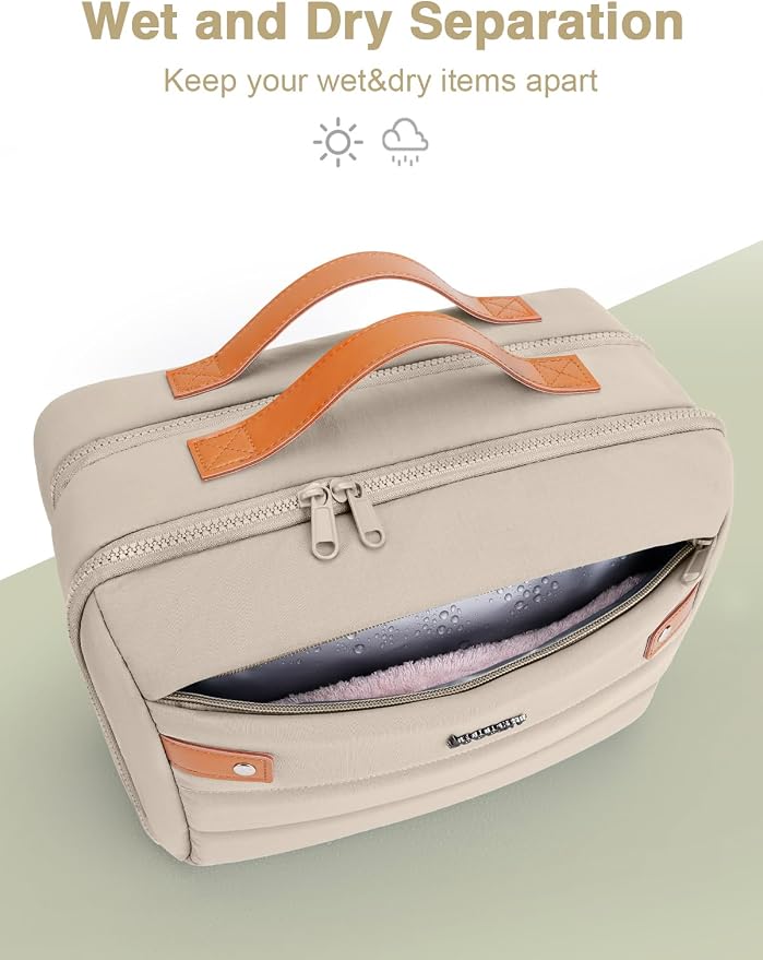 Women's Hanging Toiletry Bag, Waterproof Travel Cosmetic Organizer - Image 5