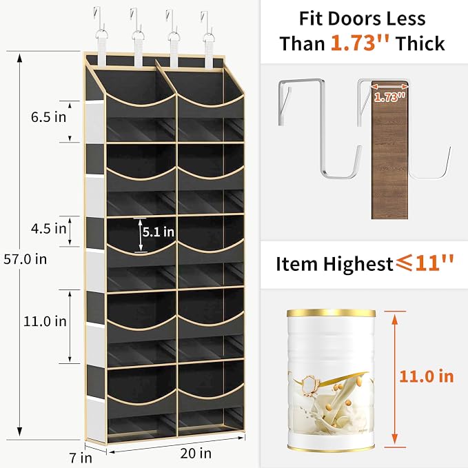 Aokeyee Over the Door Storage Organizer - Image 3