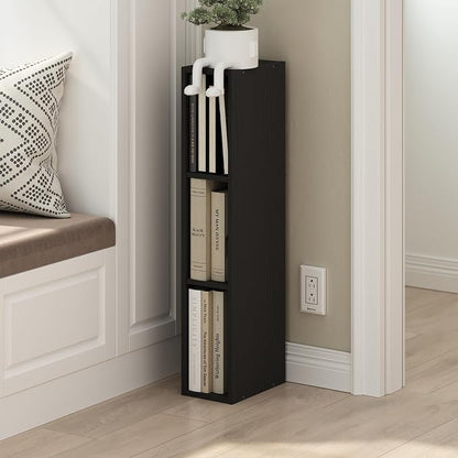 Furinno Fulda Book Shelf, 3-Tier Narrow Bookshelf, Bookcase - Image 2