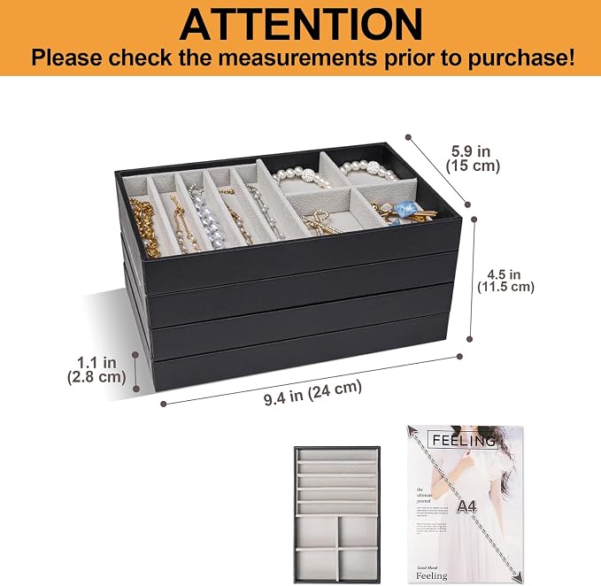 ProCase Stackable Jewelry Organizer Trays - Image 2