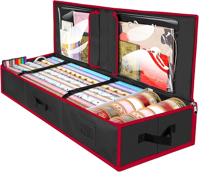 BALEINE Wrapping Paper Storage Organizer, Holiday Accessories by BALEINE