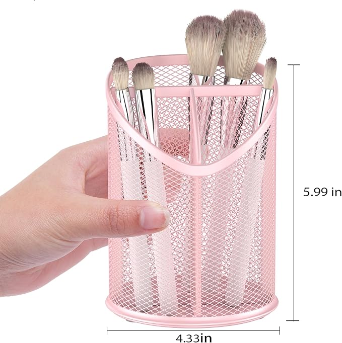 2 Pack Pen Holder Mesh Round Pencil - Image 2