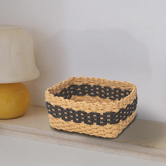 Small baskets for Organizing, Cute woven Storage basket - Image 9