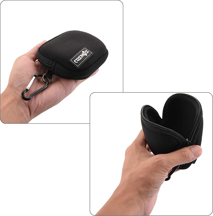 CM Pack of 2 Mini Pouch Case Bag Small Travel Storage Carrying Bag Compatible - Image 5
