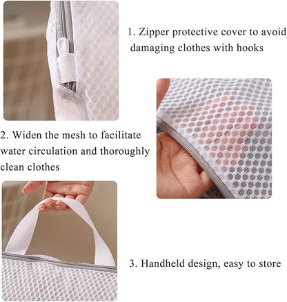 Mesh Laundry Bags for Delicates Reusable Durable Laundry Mesh Wash Bags Large - Image 3