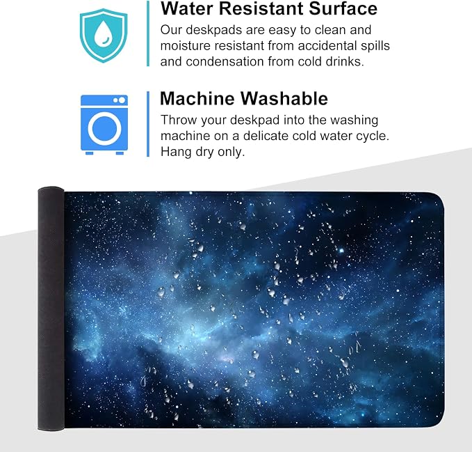 Galaxy Mouse Pad – Large Extended Desk Mat 35.43 x 15.75 in – Deep Space Nebula - Image 4