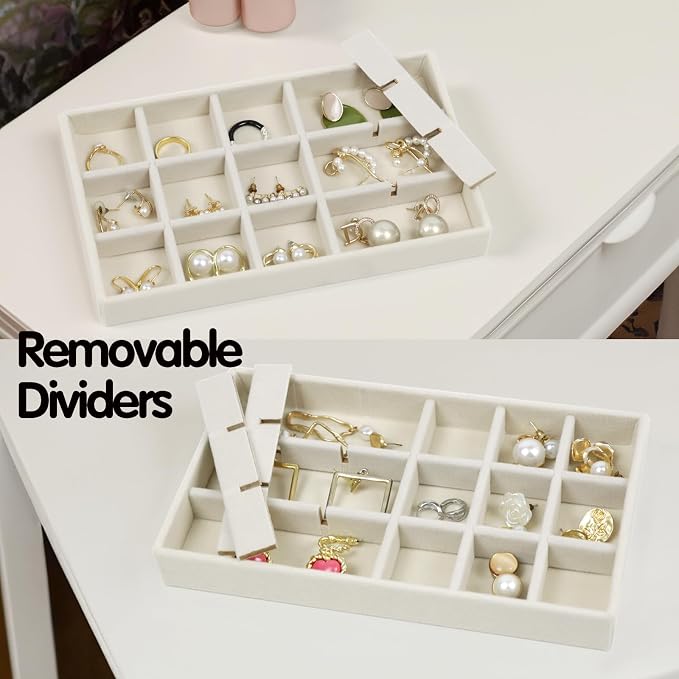 Set of 8 Stackable Jewelry Organizer Trays - Image 3