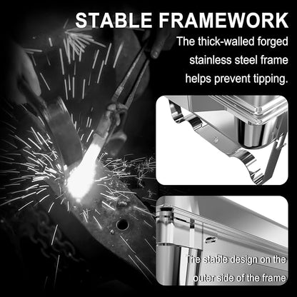 Chafing Dishes for Buffet 2 Pack, 11QT Stainless Steel Food Warmers for Parties - Image 4