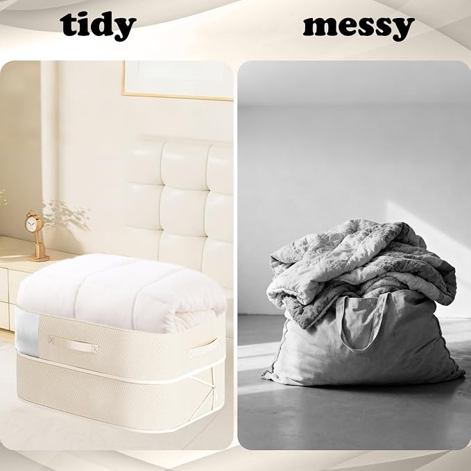 Compression Storage Bags for Bedding, 2 Pack Large Vacuum Sealer Bags - Image 5