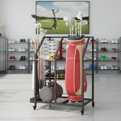 Golf Storage Organizer for Garage, Golf Bag Storage Rack - Image 9