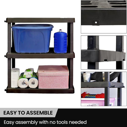 Oskar Heavy Duty Plastic Storage Shelves- - Image 5